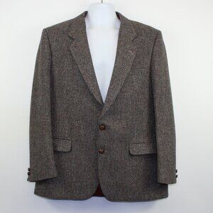 Harris Tweed Grey Brown Blazer Suit Jacket (46 R)